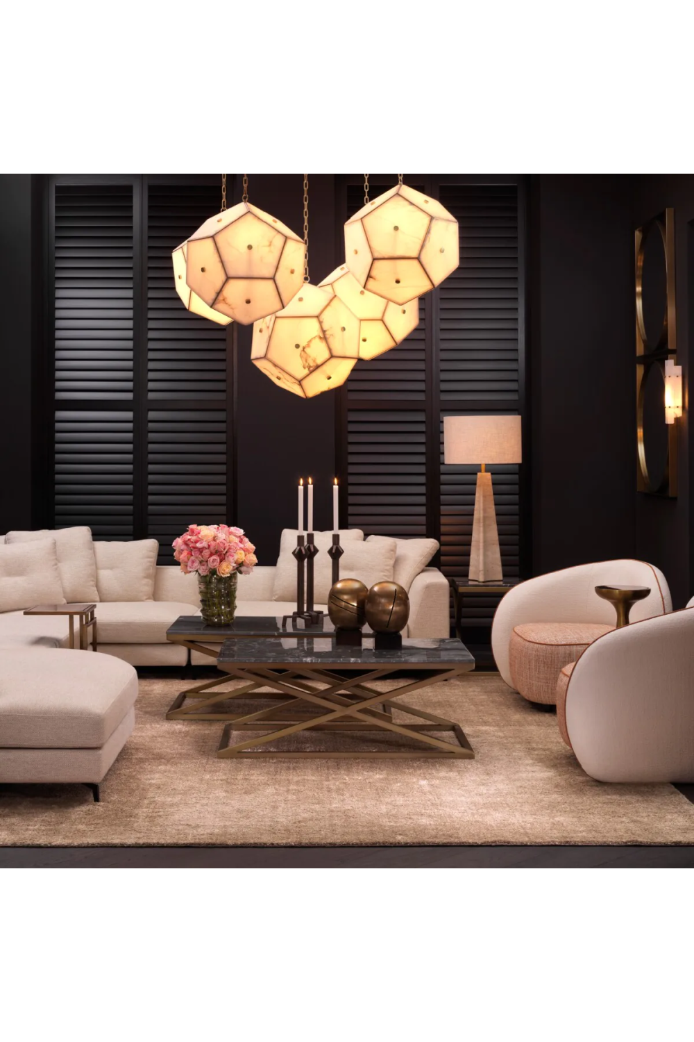 Orange Piping Cream Modular Chair | Eichholtz San Marino | Oroa.com