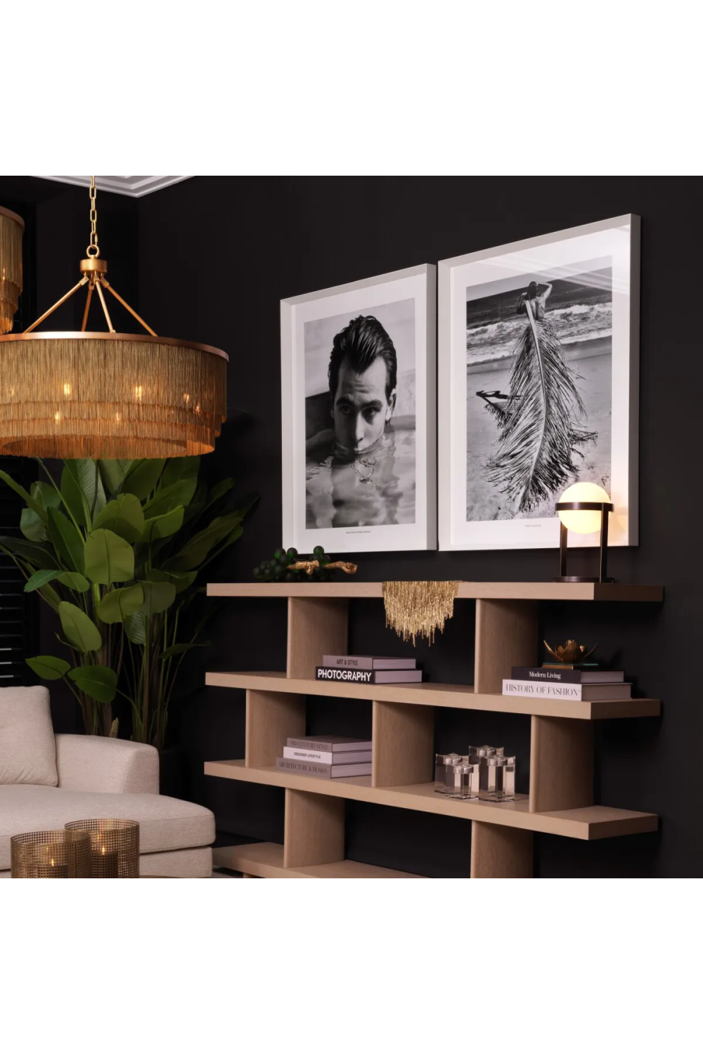 Monochromatic Modern Portrait | Eichholtz Philippe Vogelenzang-Salvador | Oroa.com