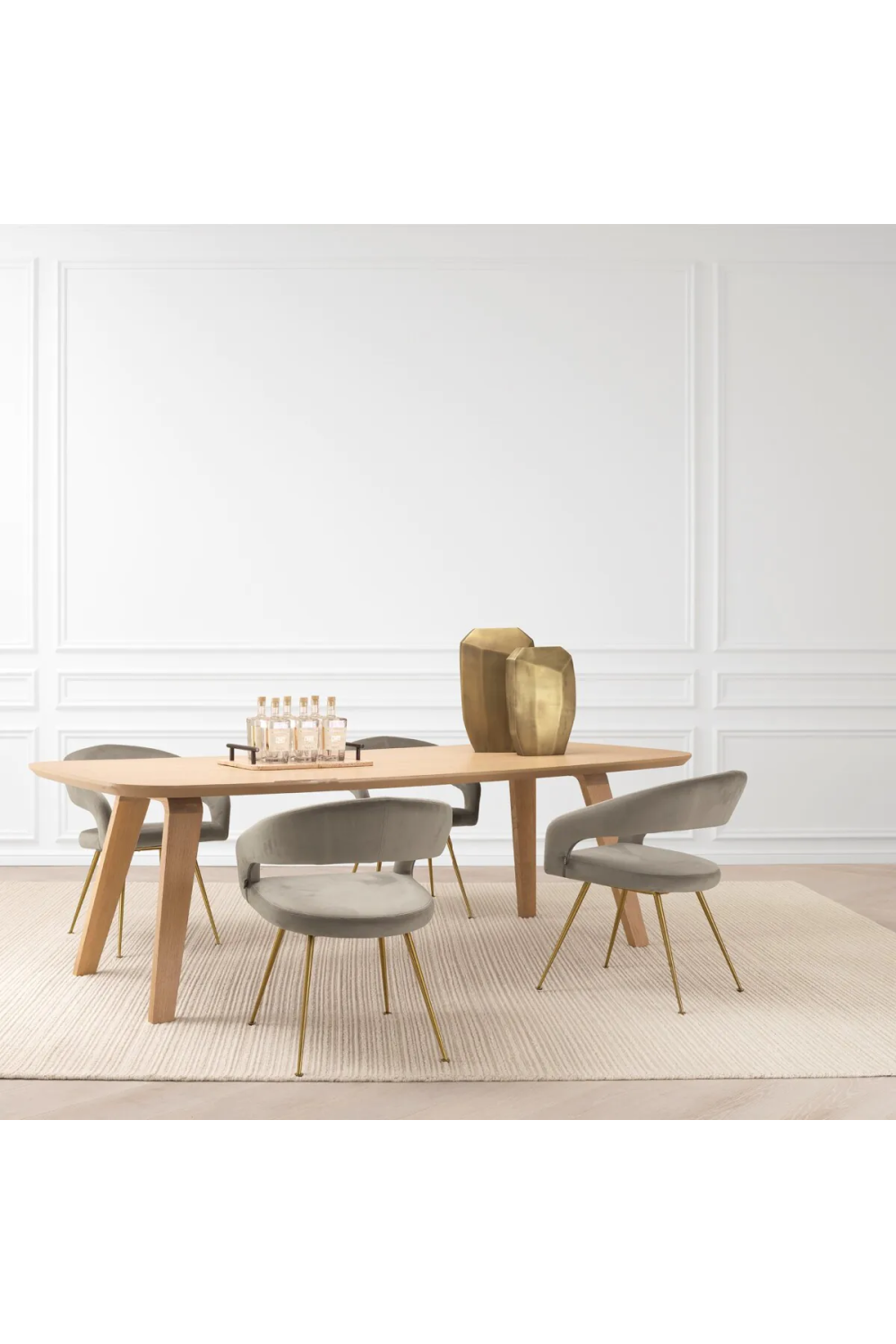 Oak Scandinavian Dining Table | Eichholtz Glover | Oroa.com