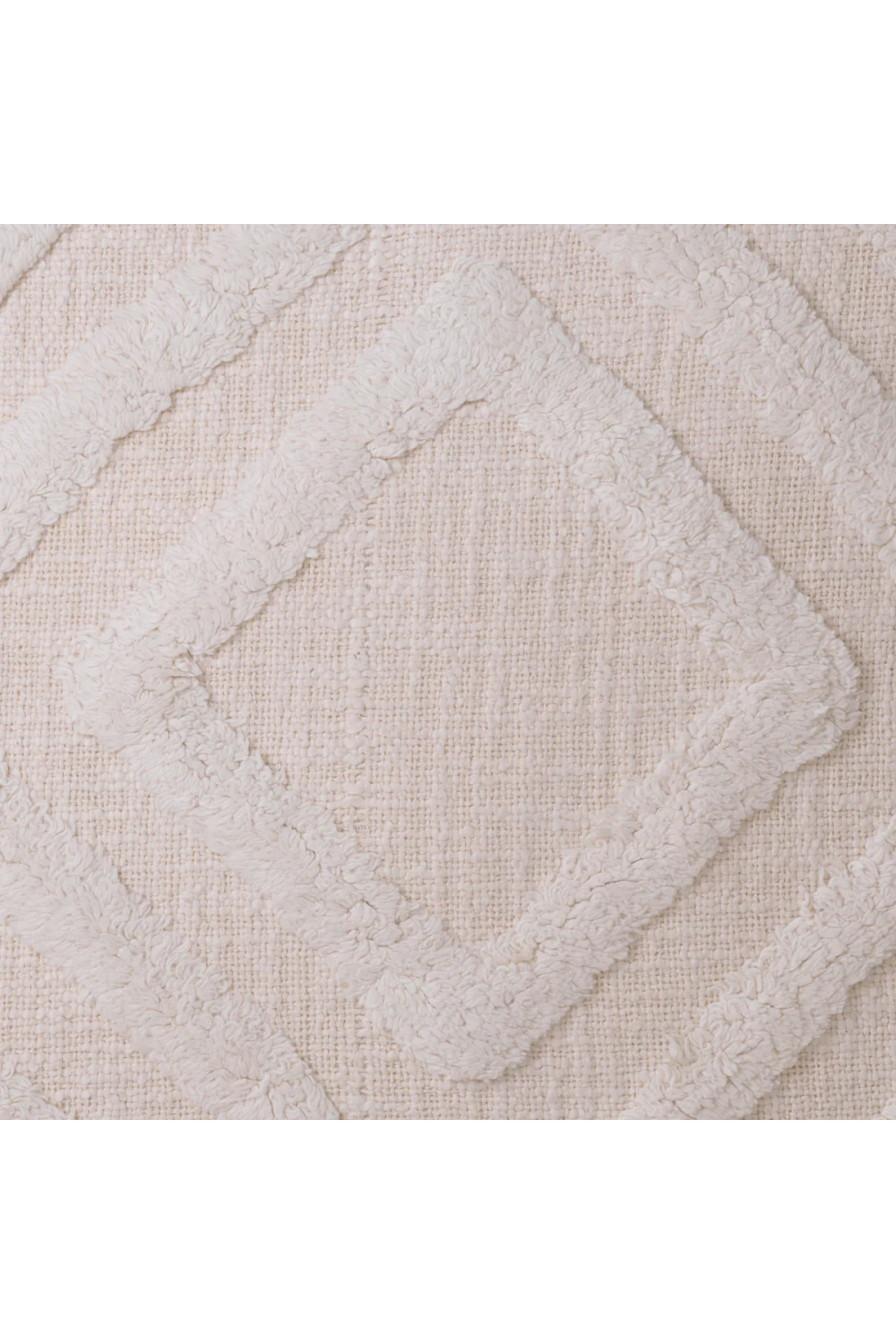 Off-White Diamond Patterned Cushion L | Eichholtz Magan | Oroa.com