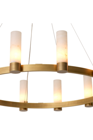 Alabaster Cylinders Chandelier | Eichholtz Castro | Oroa.com