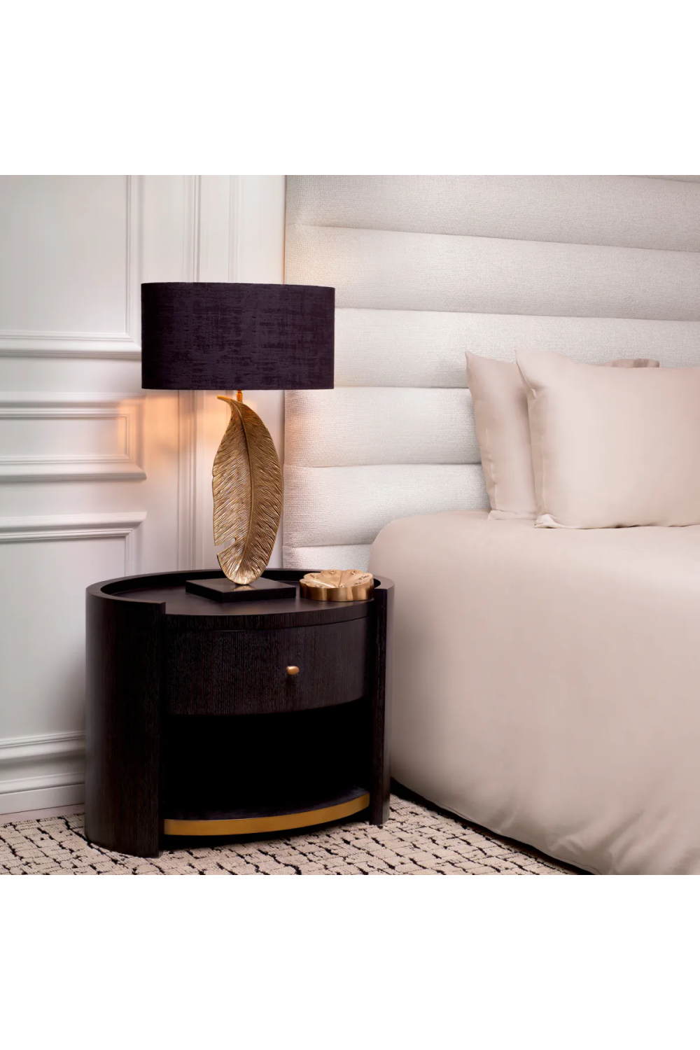 Oval Gray Oak Nightstand | Eichholtz Rosemberg | Oroa.com