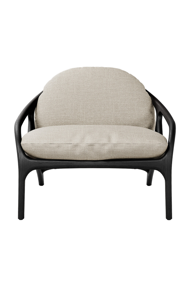 Varnished Teak Outdoor Lounge Chair | Morpho By Tomorrowland Vime | Oroa.com