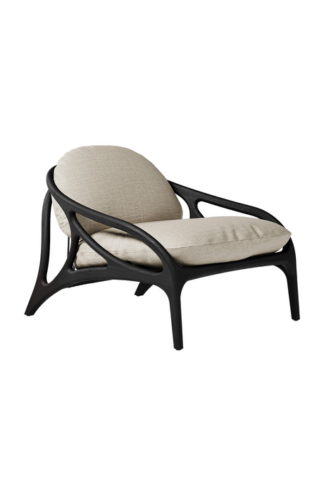 Varnished Teak Outdoor Lounge Chair | Morpho By Tomorrowland Vime | Oroa.com