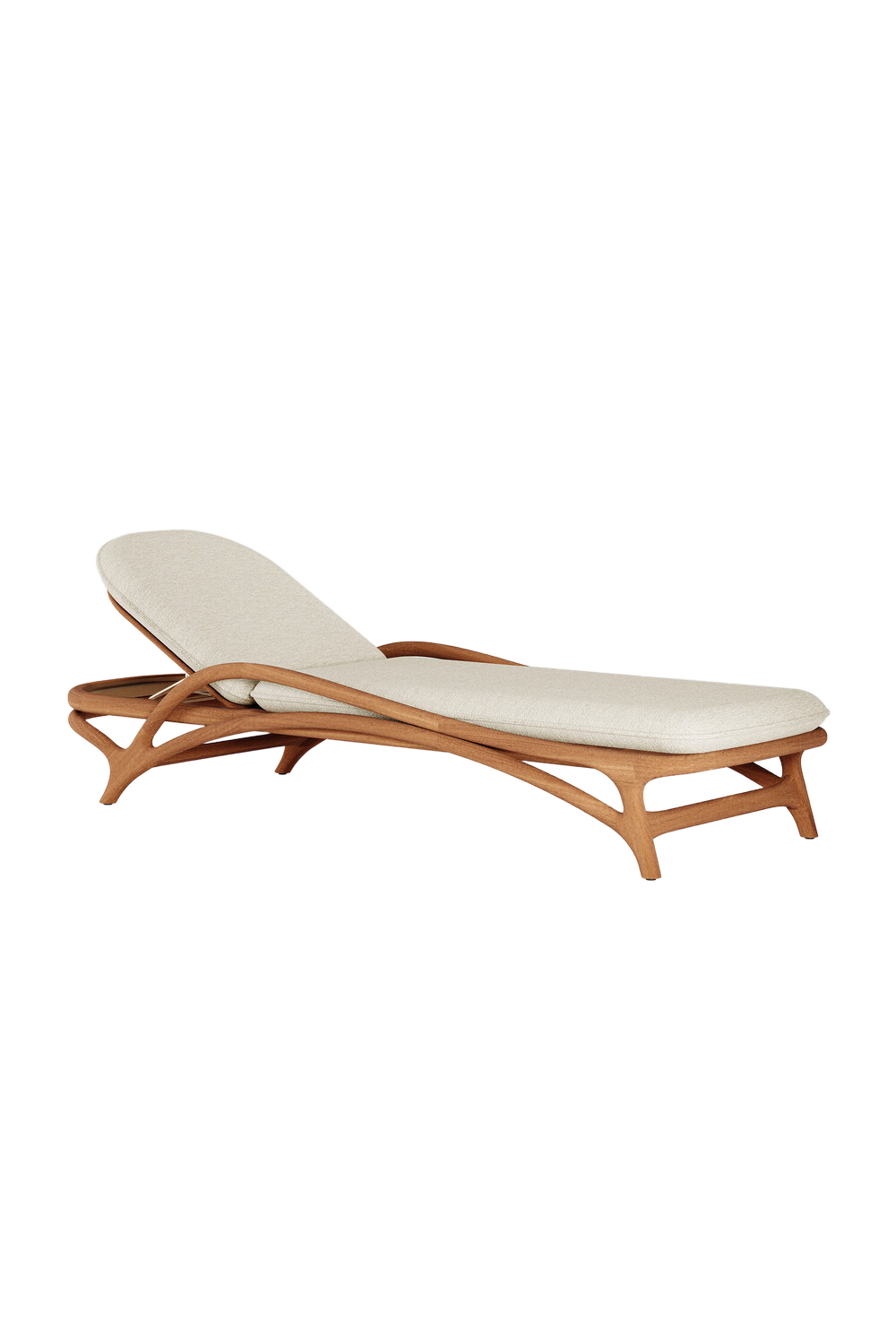 Adjustable Teak Outdoor Lounger | Morpho By Tomorrowland Zen | Oroa.com