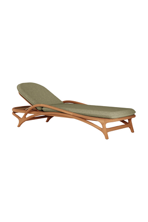 Adjustable Teak Outdoor Lounger | Morpho By Tomorrowland Zen | Oroa.com