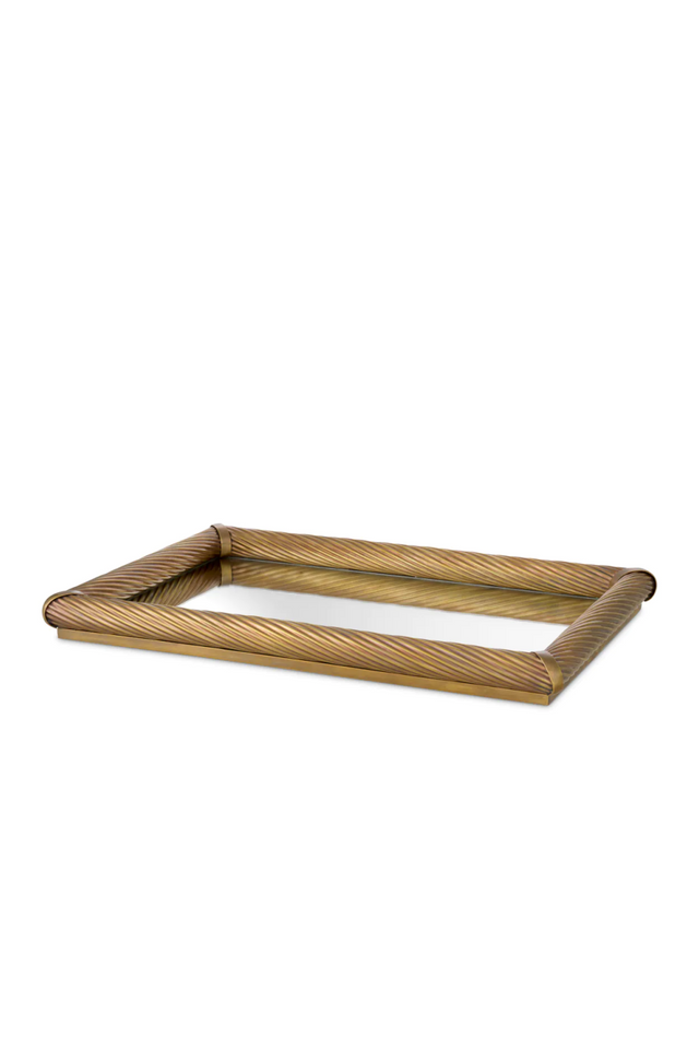 Vintage Brass Rectangular Tray | Eichholtz Salvi | Oroa.com