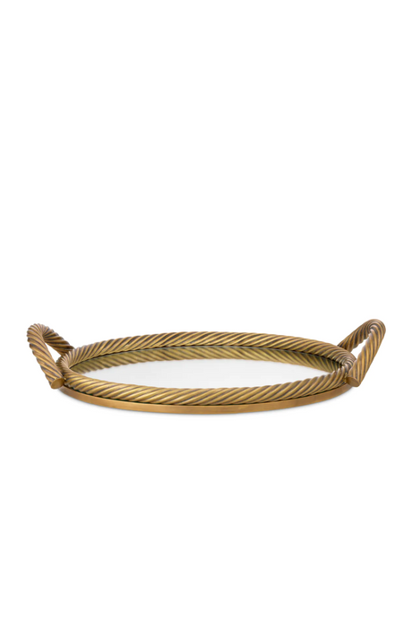 Vintage Brass Round Tray | Eichholtz Salvi | Oroa.com
