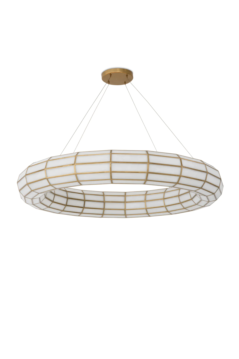 Glass Panels Round Chandelier | Eichholtz Ronco