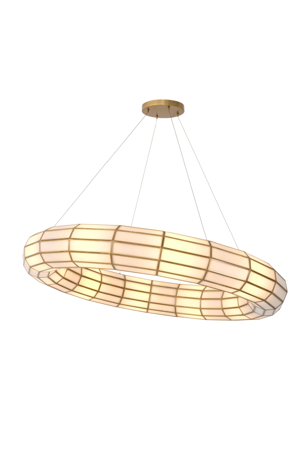 Glass Panels Round Chandelier | Eichholtz Ronco