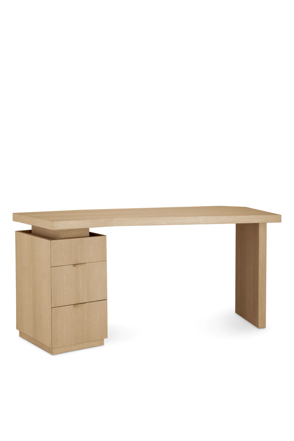 Natural Oak 3-Drawer Desk | Eichholtz Sarah | Oroa.com