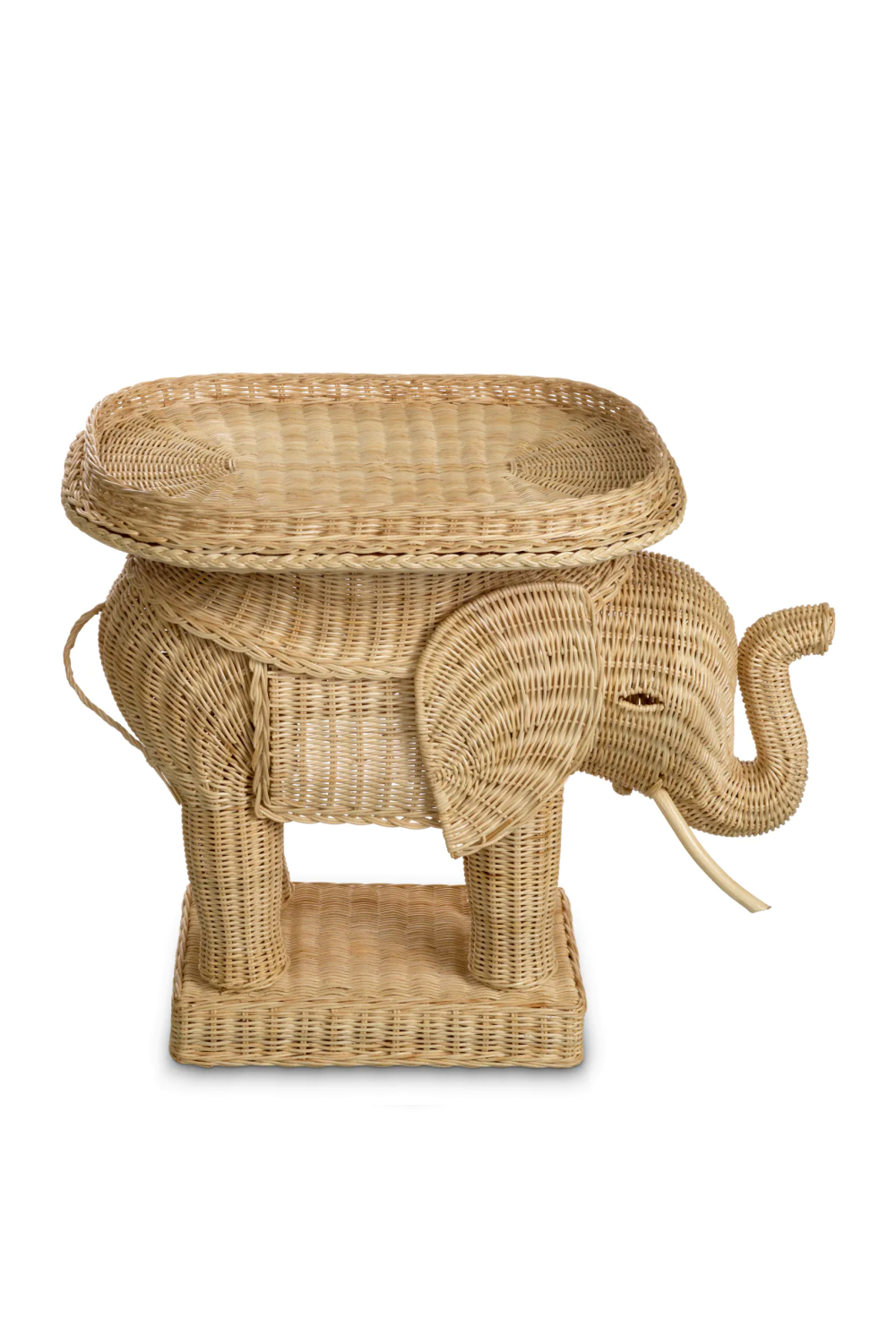 Rattan Sculptural Side Table | Eichholtz Elephant | Oroa.com