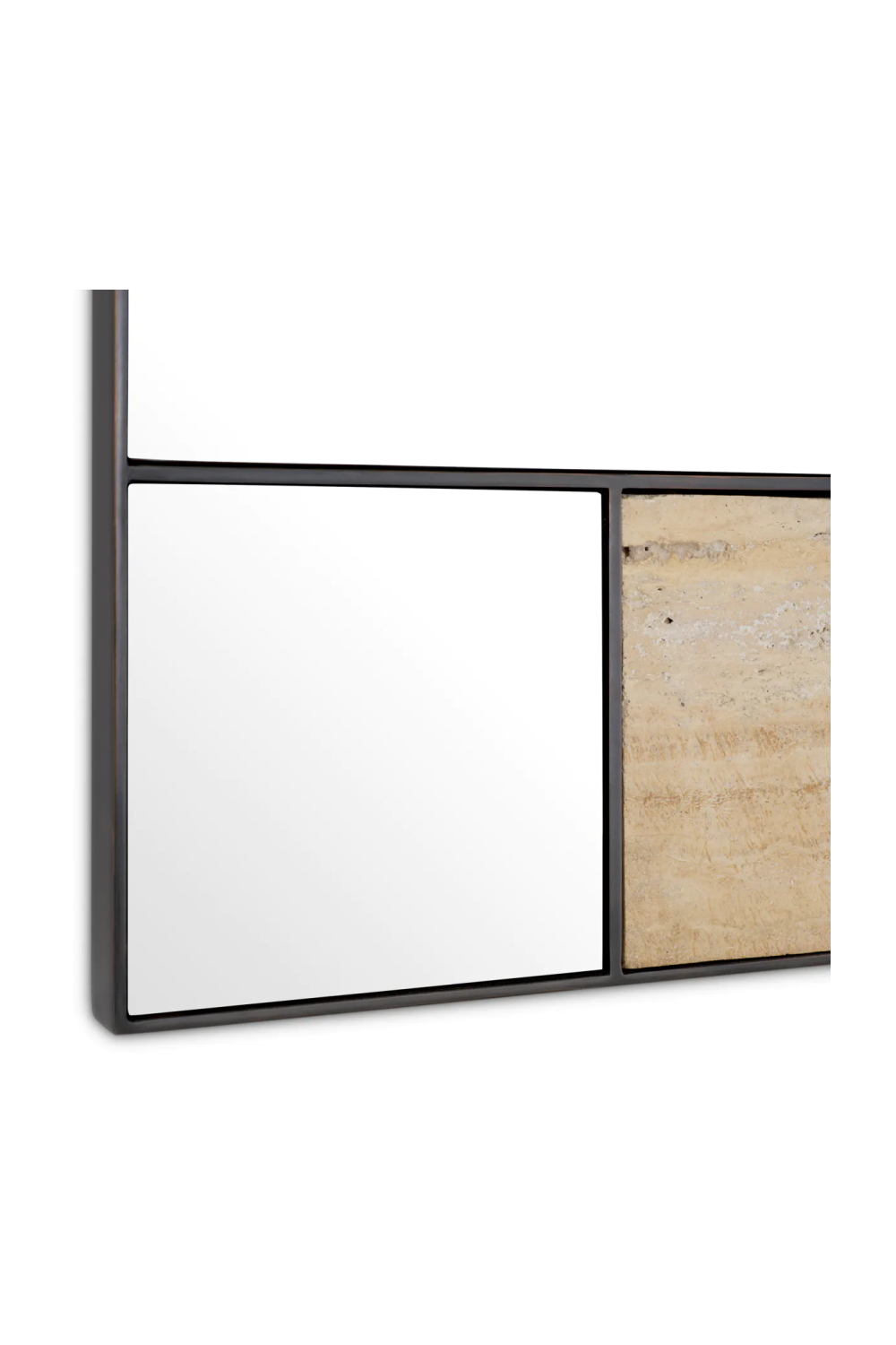 Travertine Bronze Wall Mirror | Eichholtz Cosimo