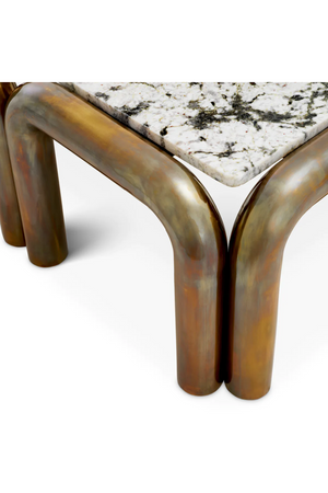 Vintage Brass Leg Coffee Table | Eichholtz Sunwood | Oroa.com