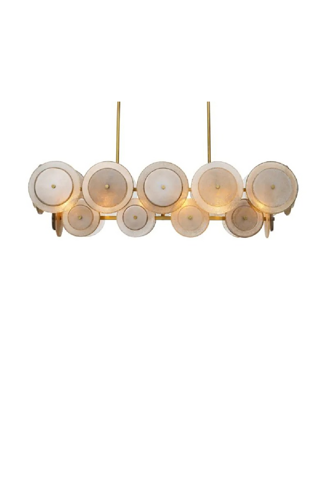 Sugared Glass Linear Chandelier | Eichholtz Hyde | Oroa.com