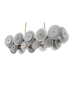 Sugared Glass Linear Chandelier | Eichholtz Hyde | Oroa.com