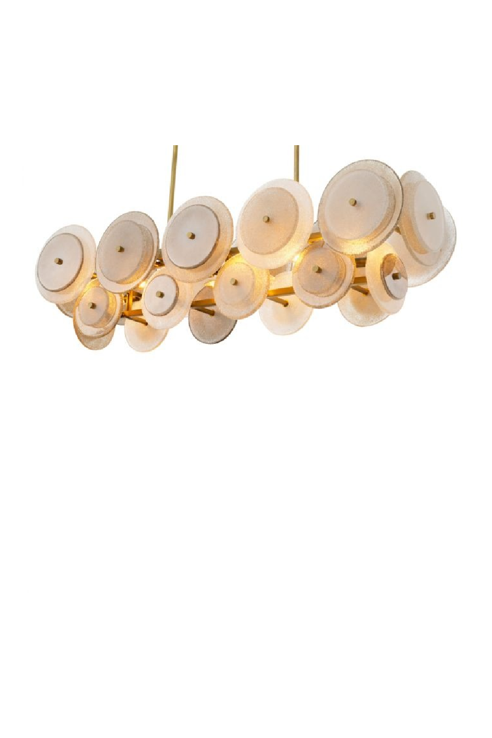 Sugared Glass Linear Chandelier | Eichholtz Hyde | Oroa.com