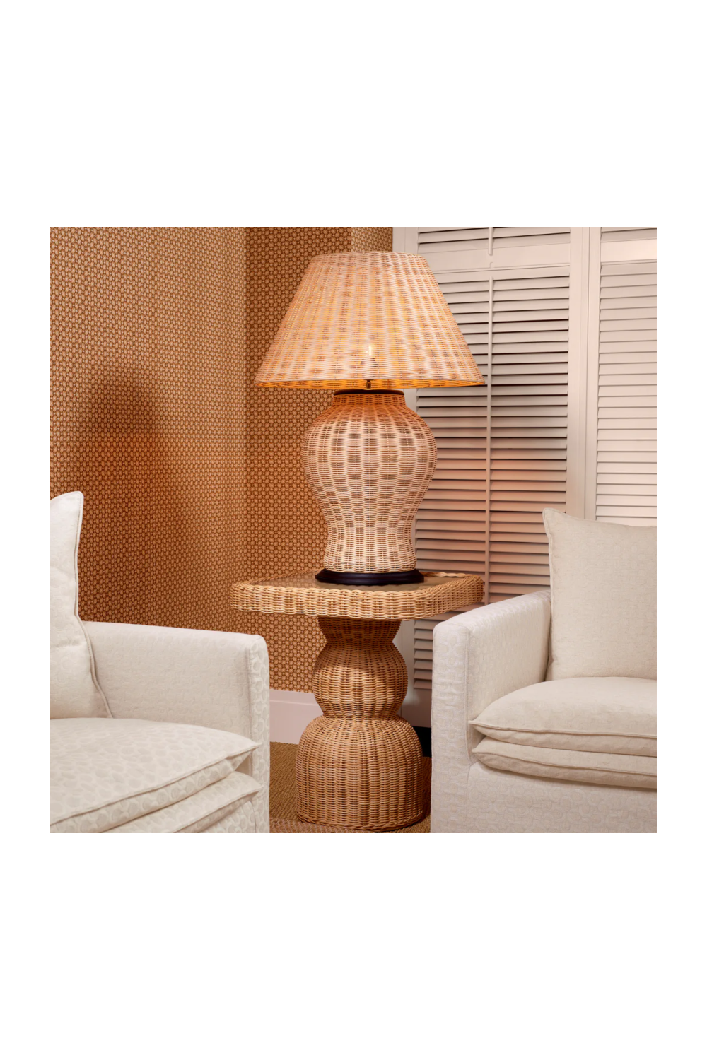 Natural Rattan Table Lamp | Eichholtz Dupoint | Oroa.com