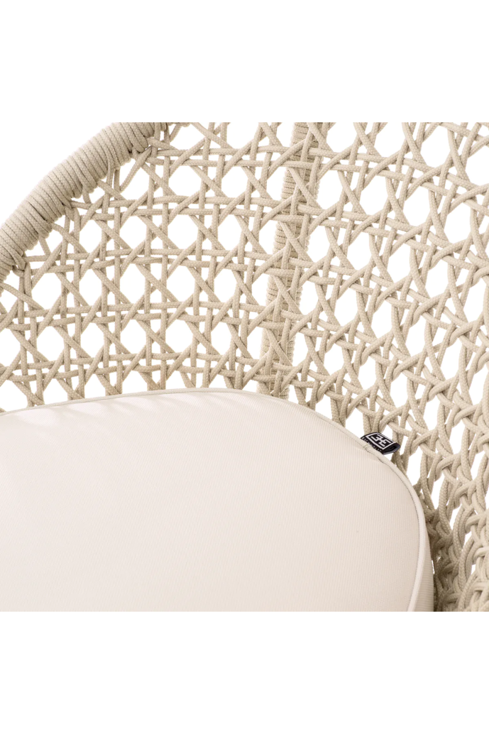 Cream Weave Outdoor Bar Stool | Eichholtz Trinity | Oroa.com