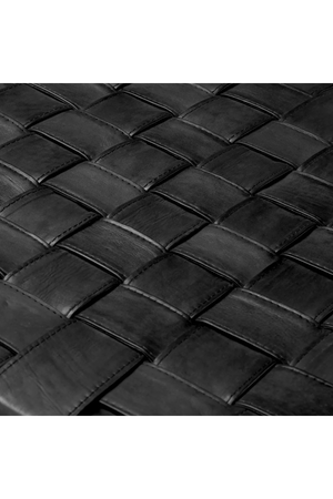 Woven Black Leather Dining Chair | Eichholtz Tiberio | Oroa.com