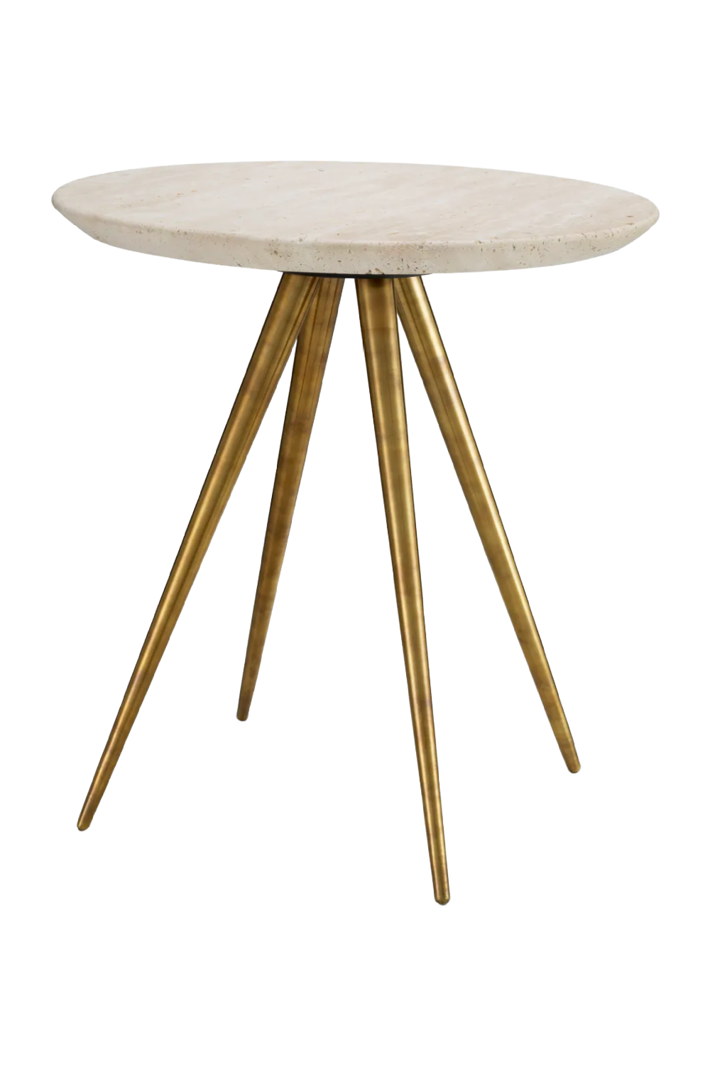 Round Travertine Side Table | Eichholtz Ranco | Oroa.com