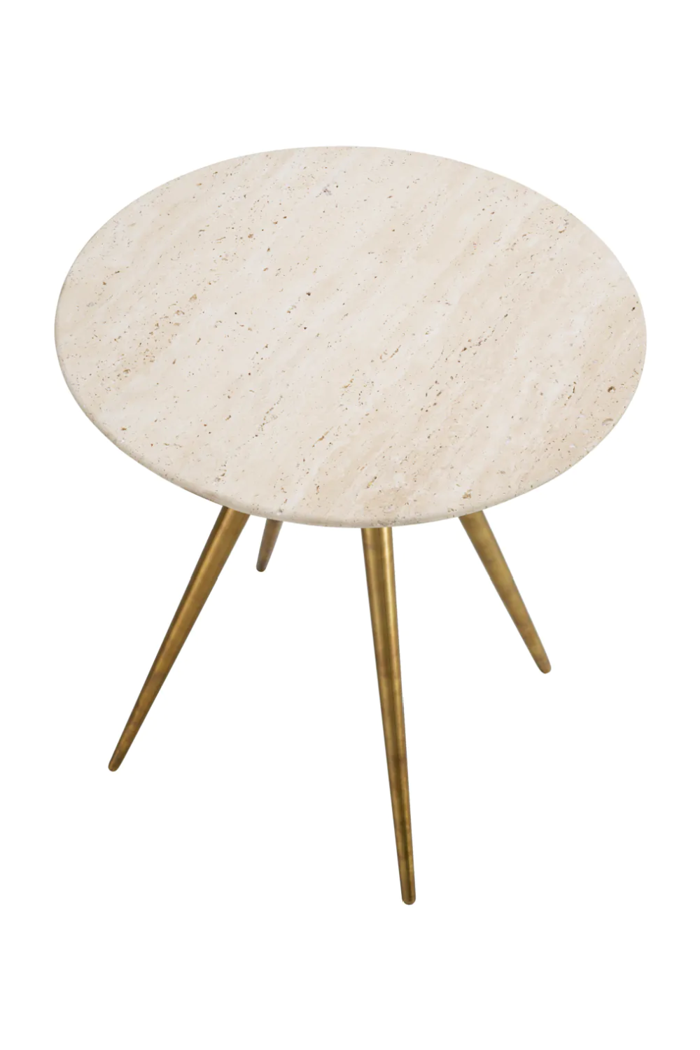 Round Travertine Side Table | Eichholtz Ranco | Oroa.com