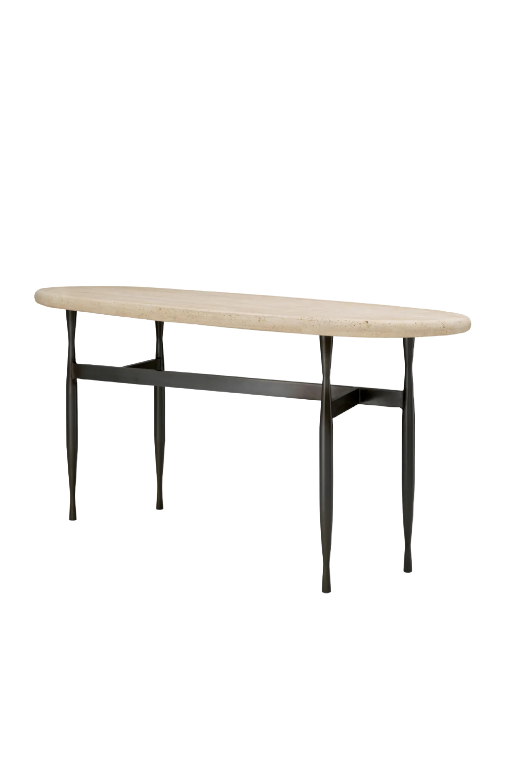 Oval Travertine Console Table | Eichholtz Palermo | Oroa.com