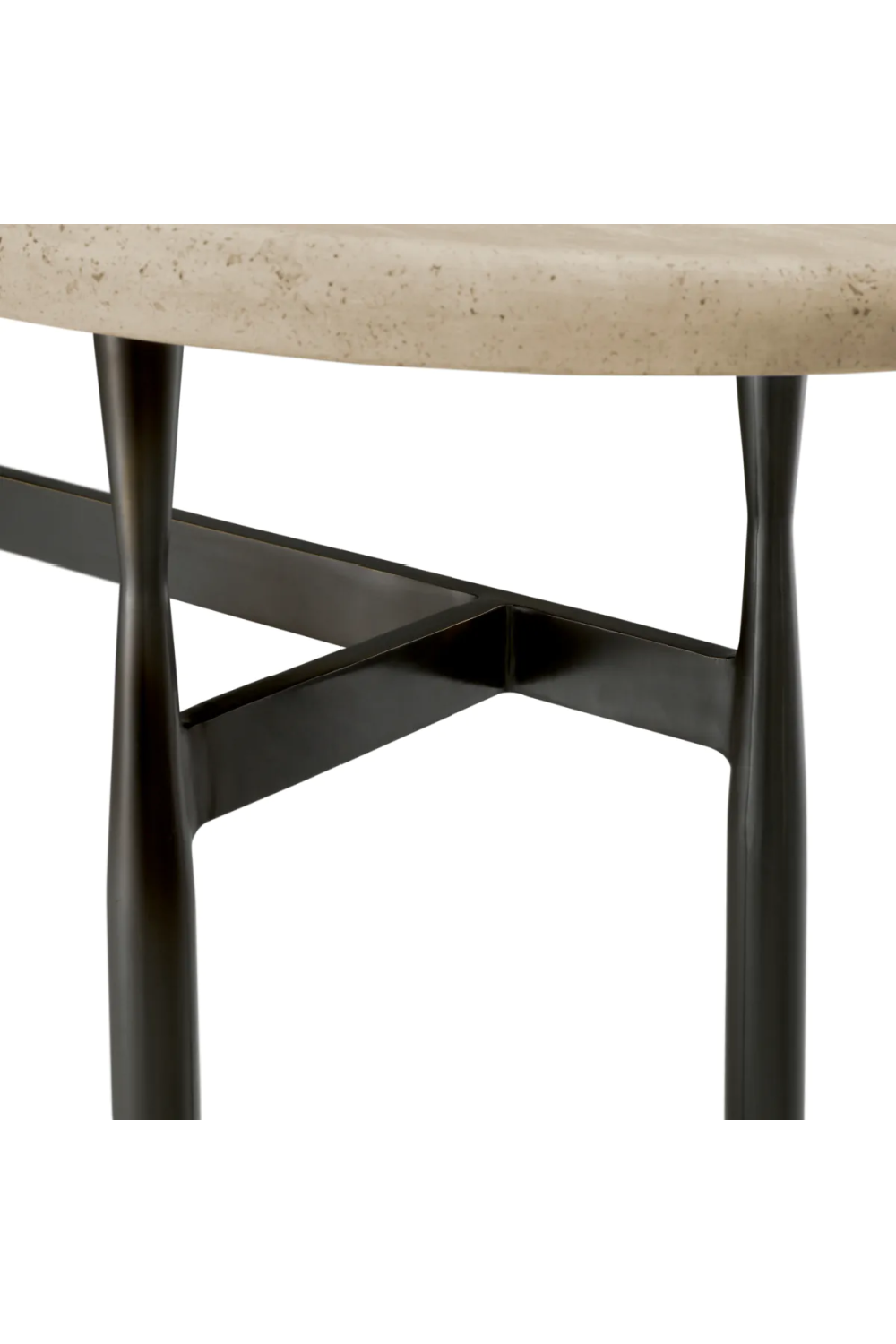 Oval Travertine Console Table | Eichholtz Palermo | Oroa.com