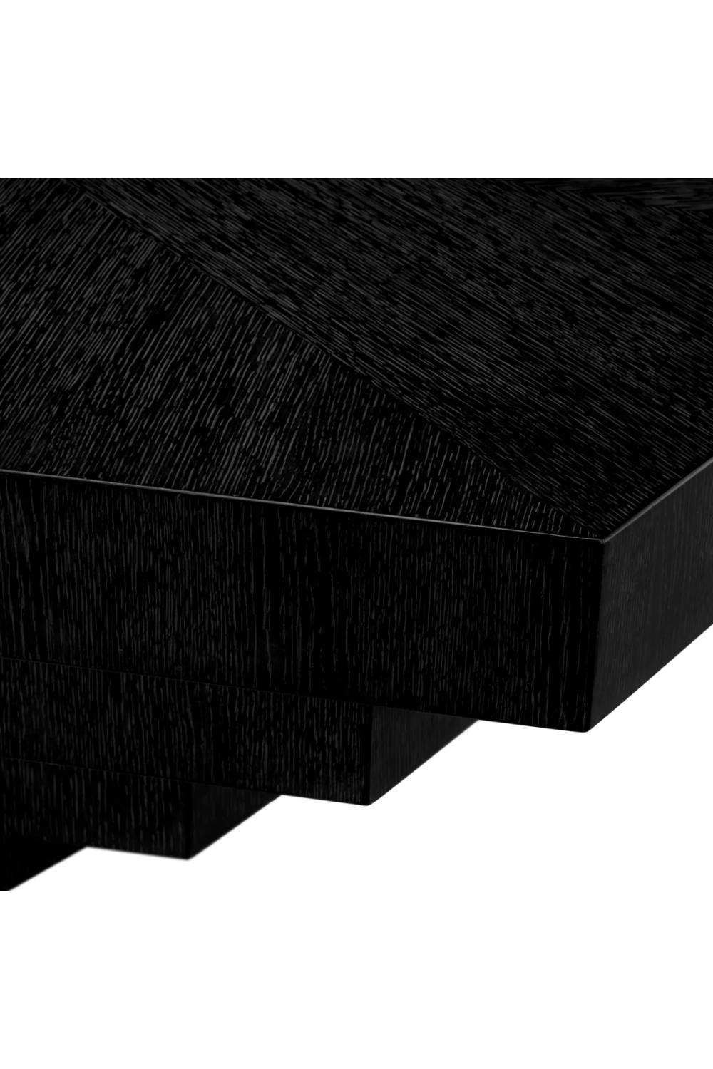 Black Oak Geometrical Coffee Table | Eichholtz Vezio | Oroa.com