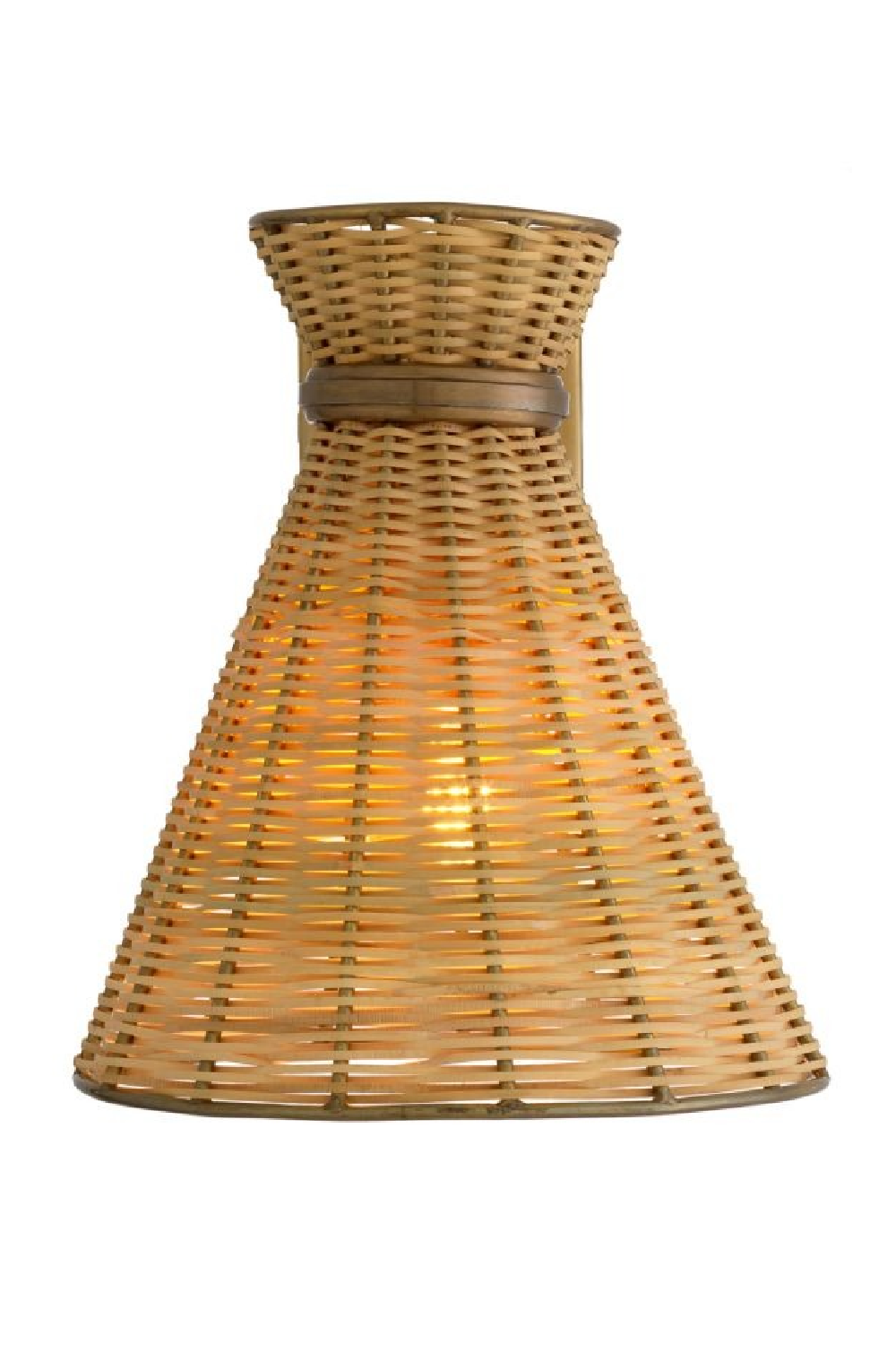 Conical Rattan Wall Lamp | Eichholtz Kon Tiki | Oroa.com
