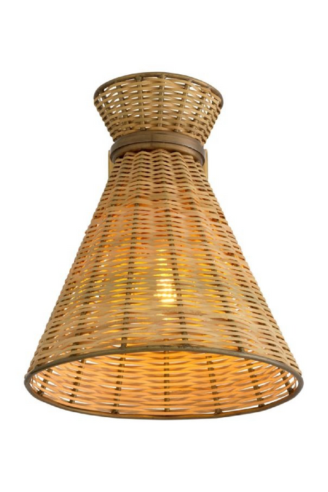 Conical Rattan Wall Lamp | Eichholtz Kon Tiki | Oroa.com