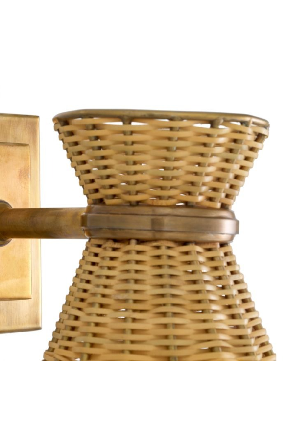 Conical Rattan Wall Lamp | Eichholtz Kon Tiki | Oroa.com
