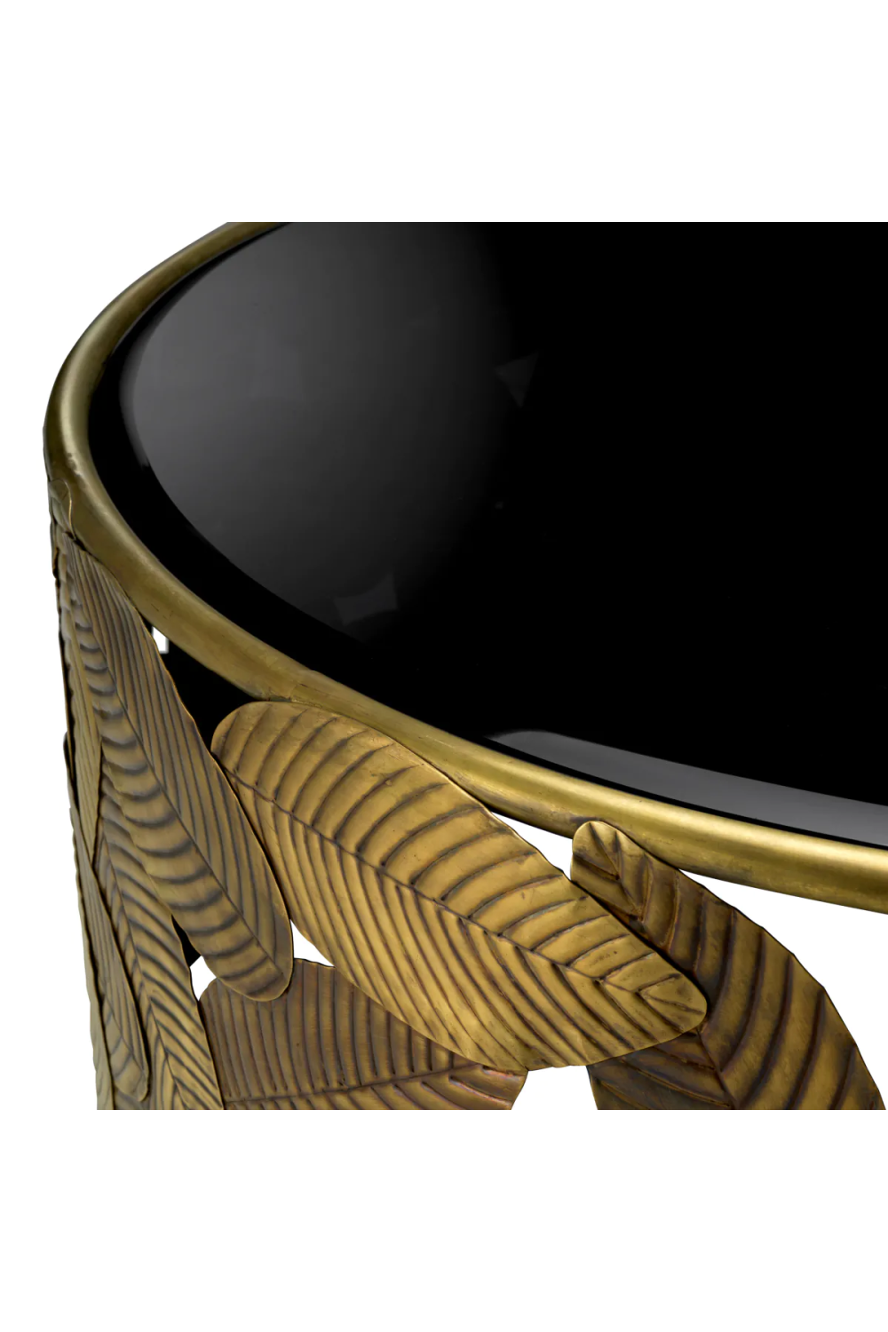 Black Beveled Glass Coffee Table | Eichholtz Botanico | Oroa.com