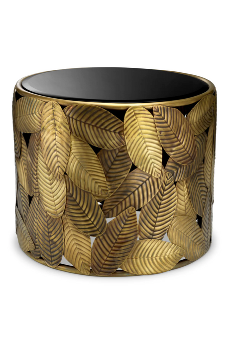 Black Beveled Glass Side Table | Eichholtz Botanico | Oroa.com