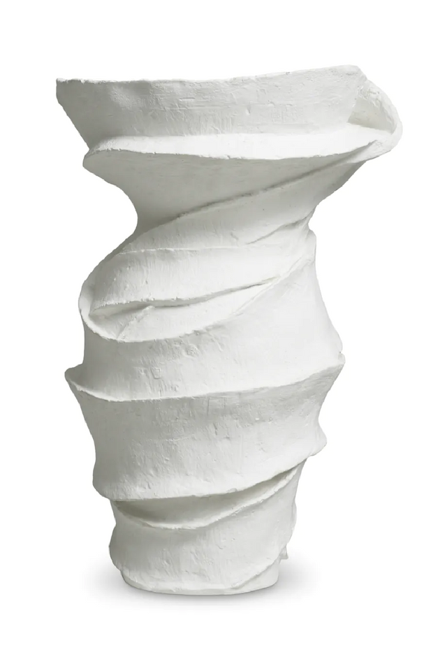 Twisted White Fiberglass Planter | Eichholtz Hortaena | Oroa.com