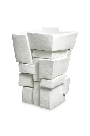 Stacked White Fiberglass Planter | Eichholtz Santanter | Oroatrade.com