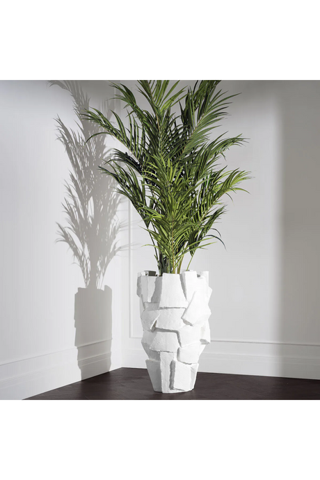 Stacked White Fiberglass Planter | Eichholtz Santanter | Oroa.com