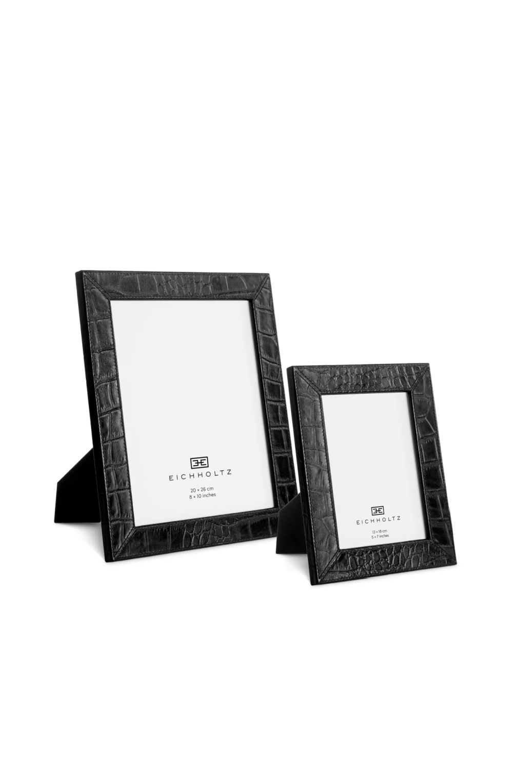 Black Leather Picture Frames (2) | Eichholtz Scaleo