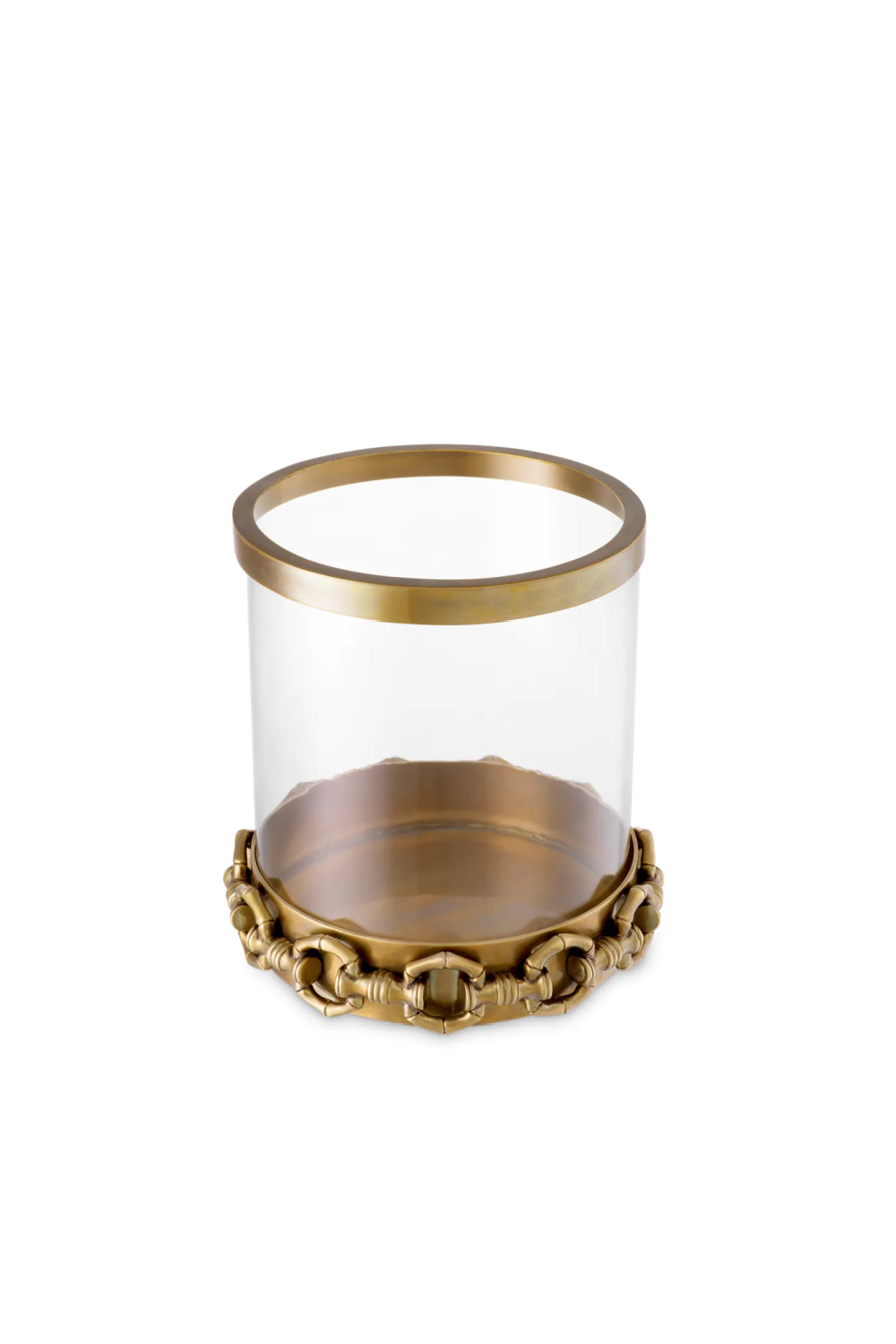 Vintage Brass Hurricane Candle Holder | Eichholtz Clementine | Oroa.com