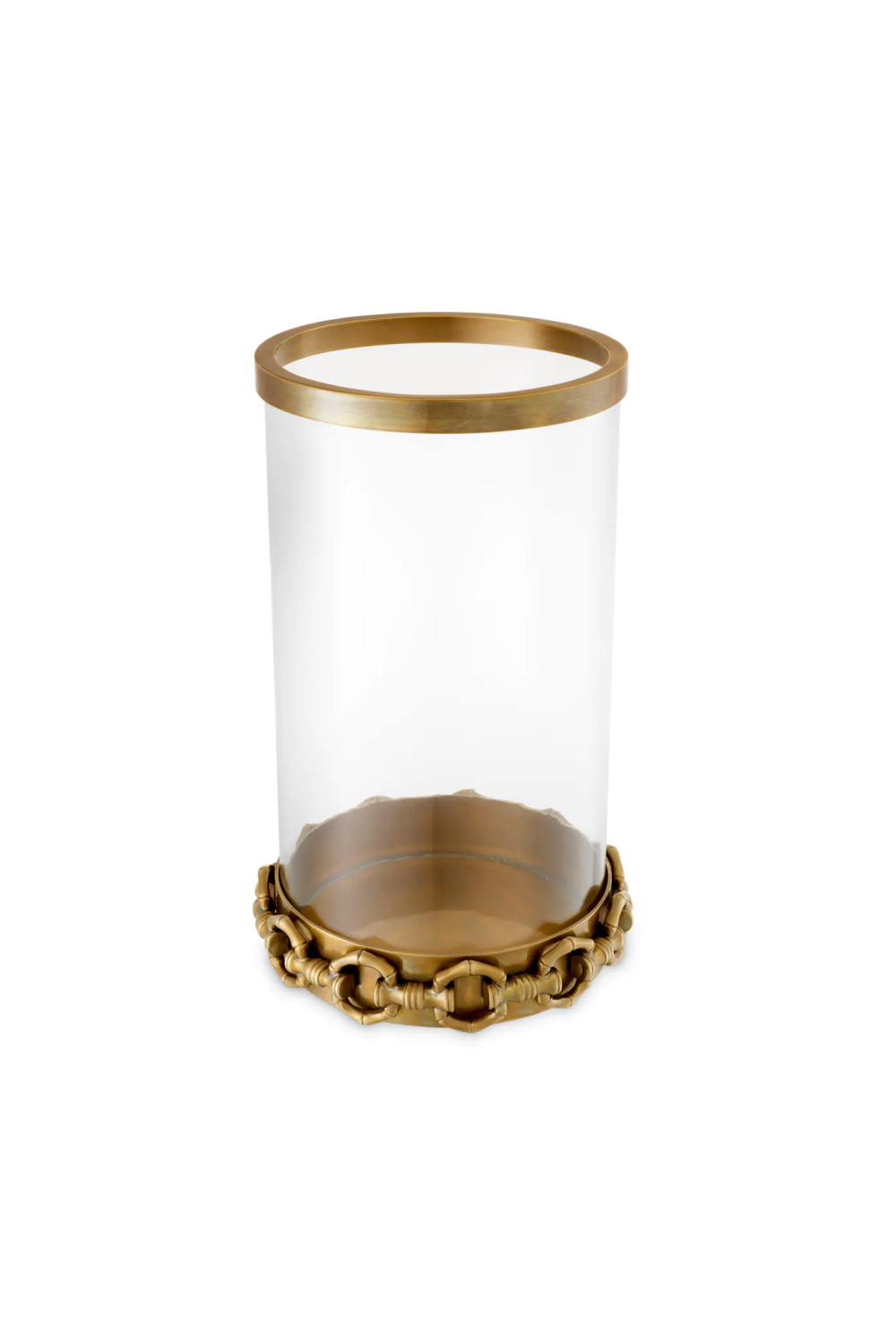 Vintage Brass Hurricane Candle Holder | Eichholtz Clementine | Oroa.com