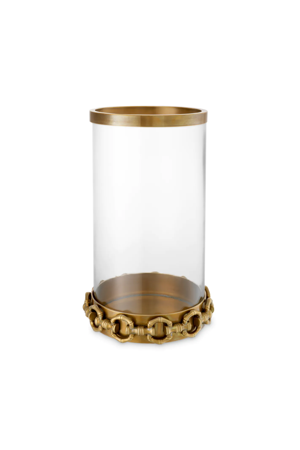 Vintage Brass Hurricane Candle Holder | Eichholtz Clementine | Oroa.com