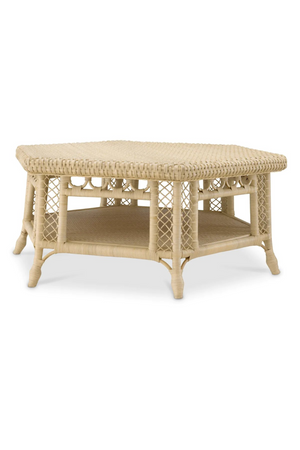 Hexagonal Rattan Coffee Table | Eichholtz Saba | Oroa.com