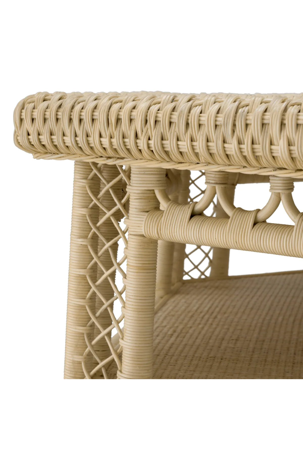 Hexagonal Rattan Coffee Table | Eichholtz Saba | Oroa.com