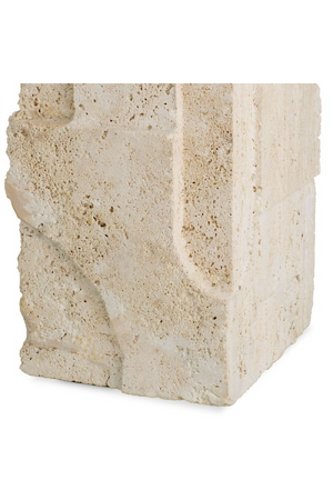Carved Travertine Base Table Lamp | Eichholtz Mazzini | OROA.com
