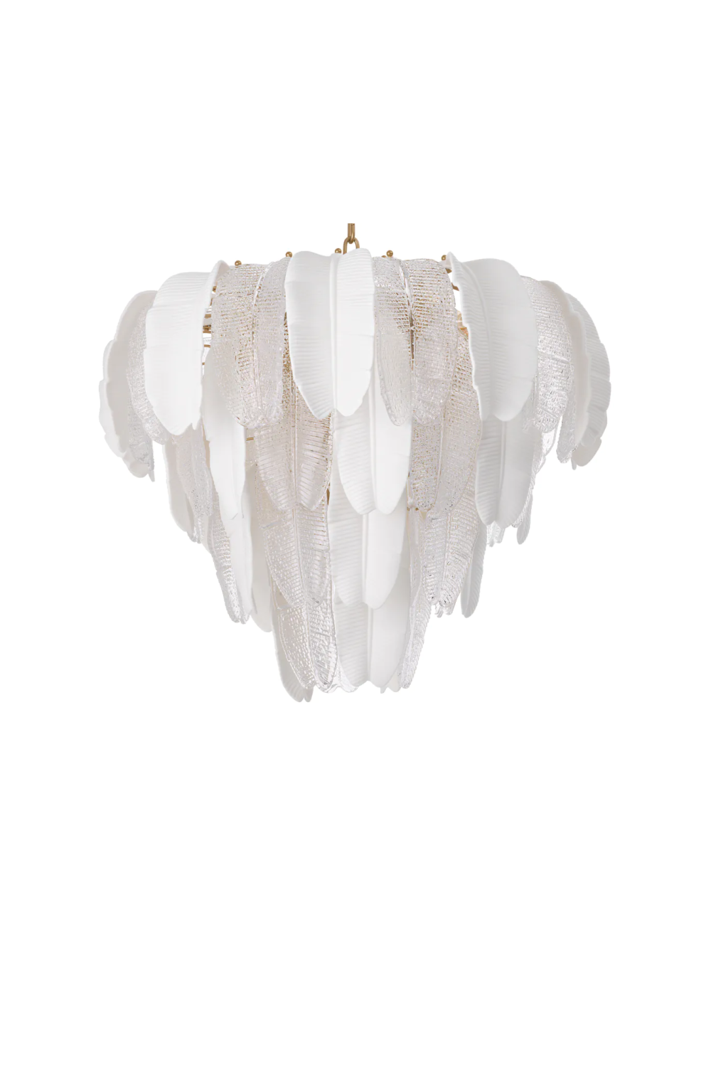 Textured Glass Layered Chandelier | Eichholtz Saint Lucia | Oroatrade.com