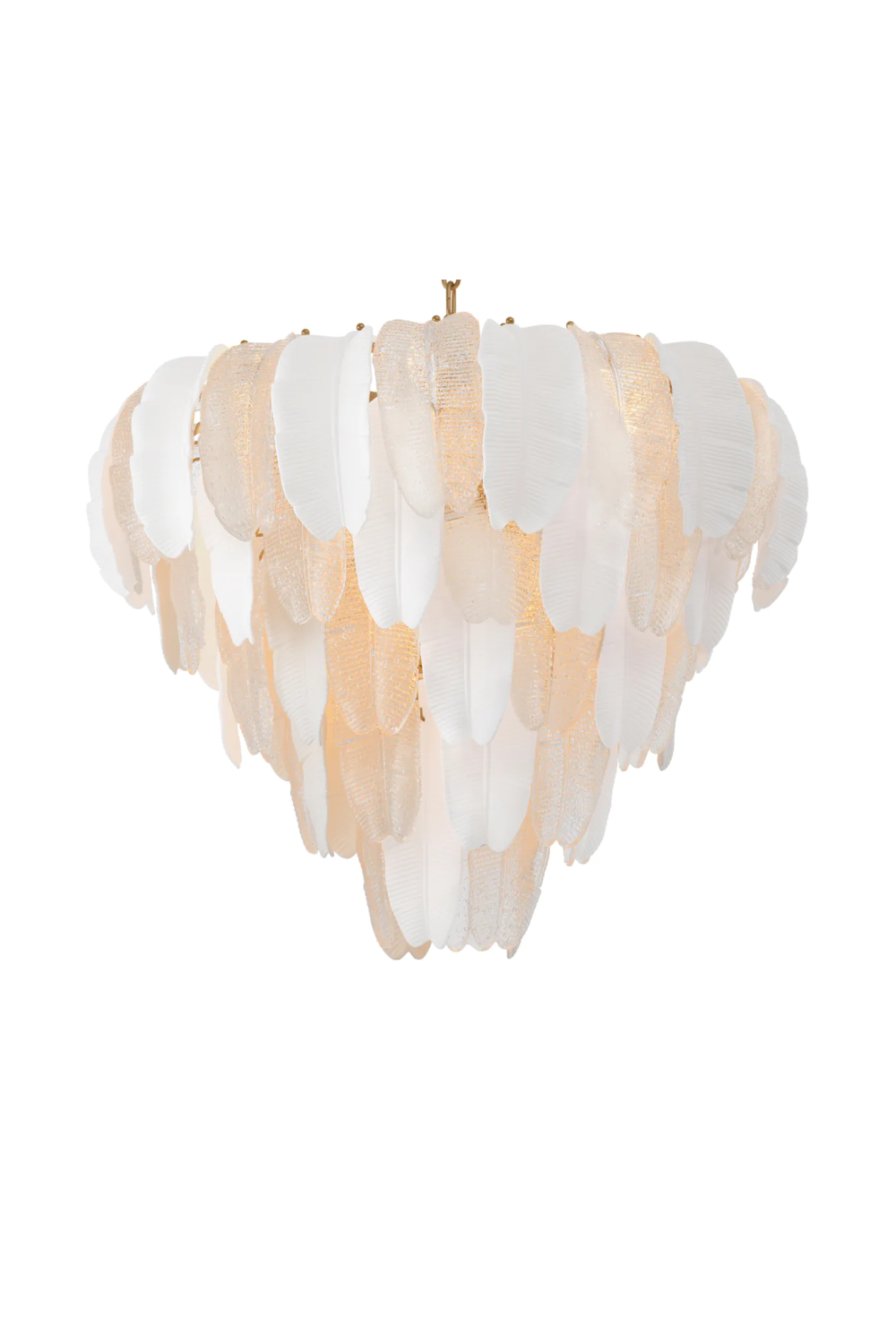 Textured Glass Layered Chandelier | Eichholtz Saint Lucia | Oroatrade.com