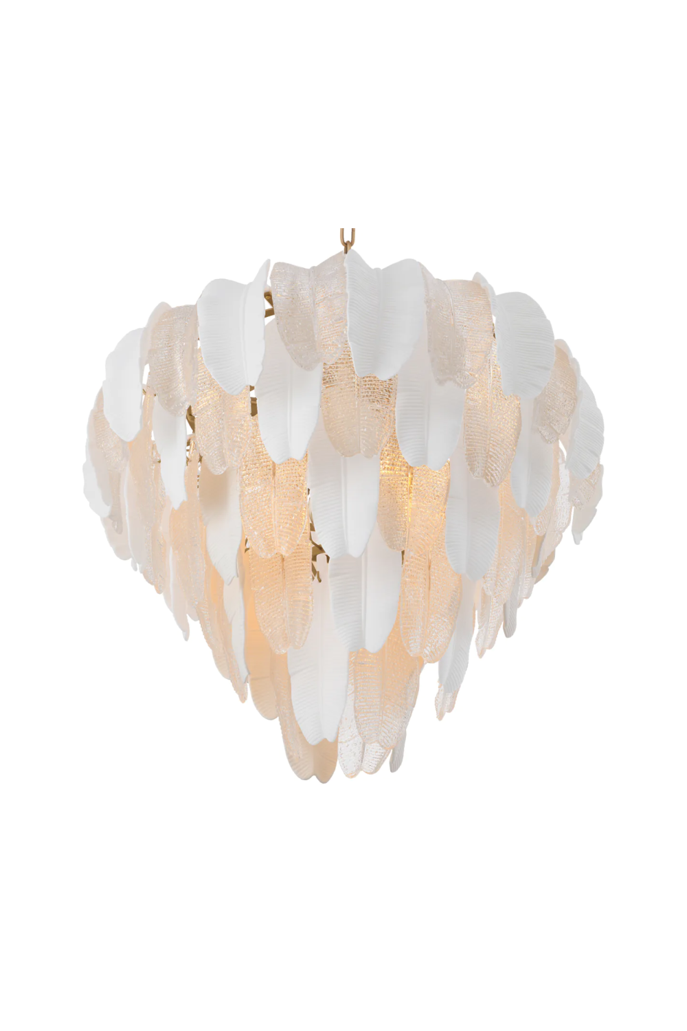 Textured Glass Layered Chandelier | Eichholtz Saint Lucia | Oroatrade.com