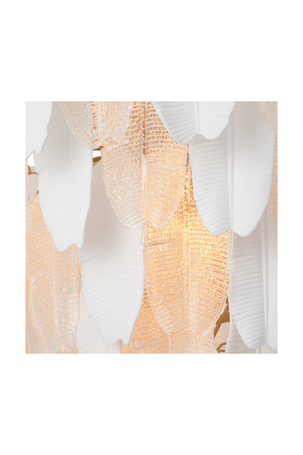 Textured Glass Layered Chandelier | Eichholtz Saint Lucia | Oroatrade.com