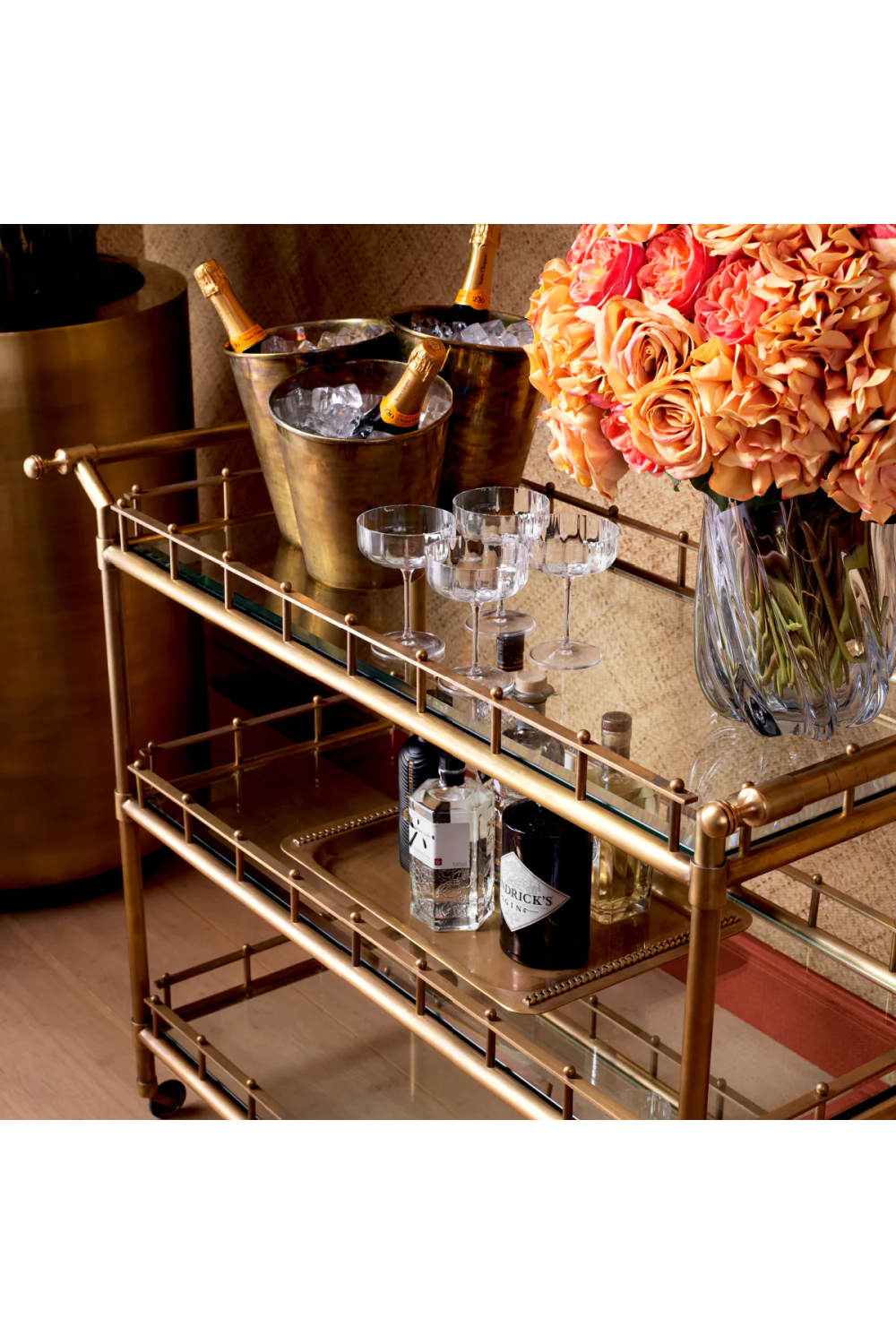 Vintage Brass Wine Cooler | Eichholtz Christian | Oroa.com