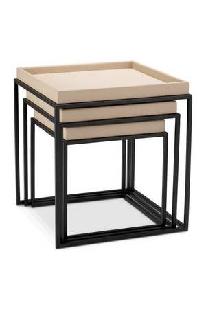 Leather Tray Top Side Tables (3) | Eichholtz Léonard | Oroa.com